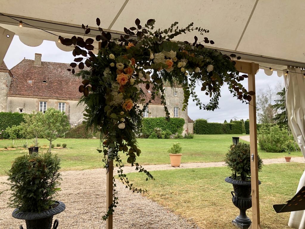 Vue sur l'arrière du Château depuis la salle de réception